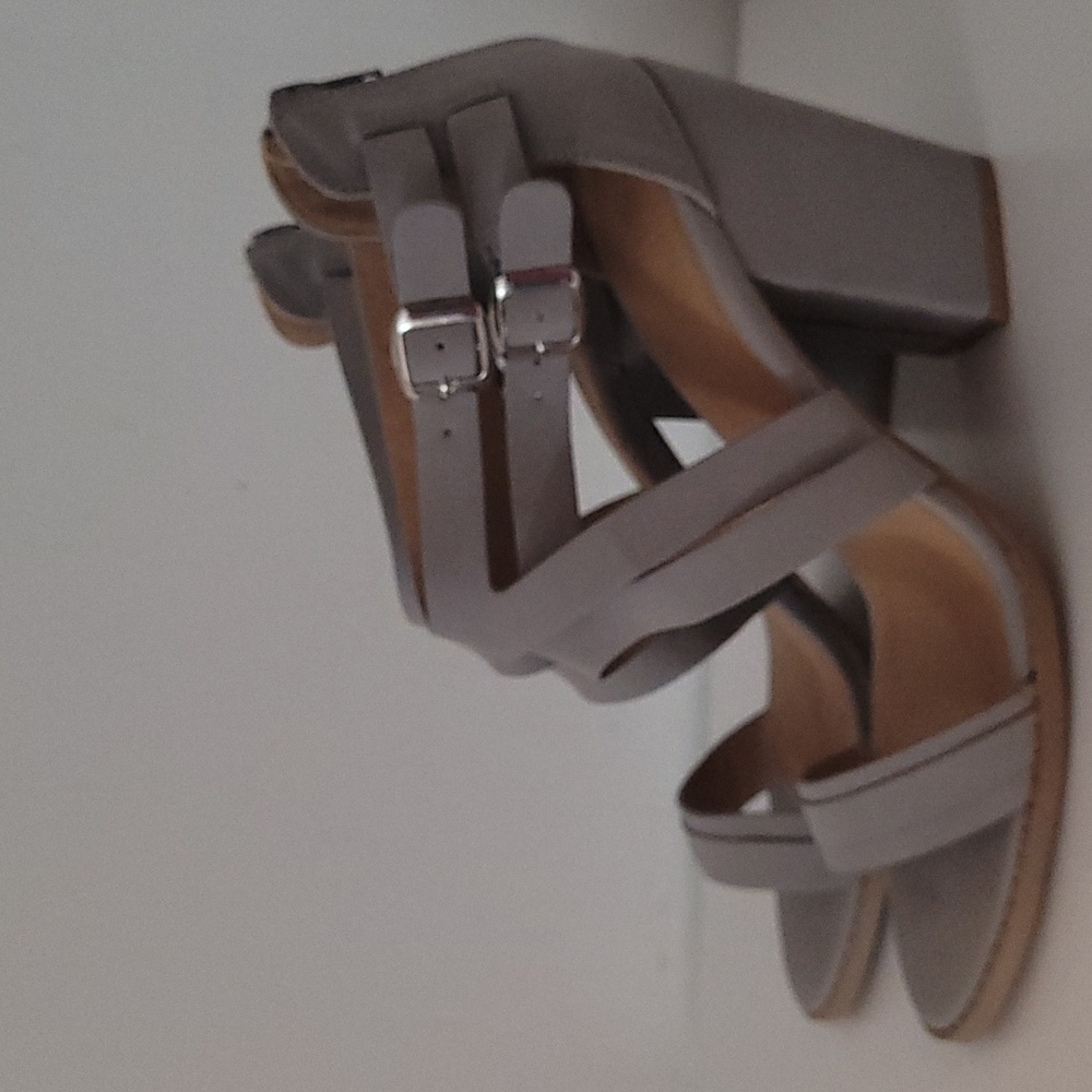 Blocky high heals sandals